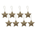 Handmade Christmas Ornaments - 3D Kraft Star, 2inch, 8pc