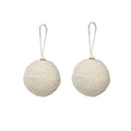 Handmade Christmas Ornaments Cotton - Thread Baubles, 70mm, 2pc