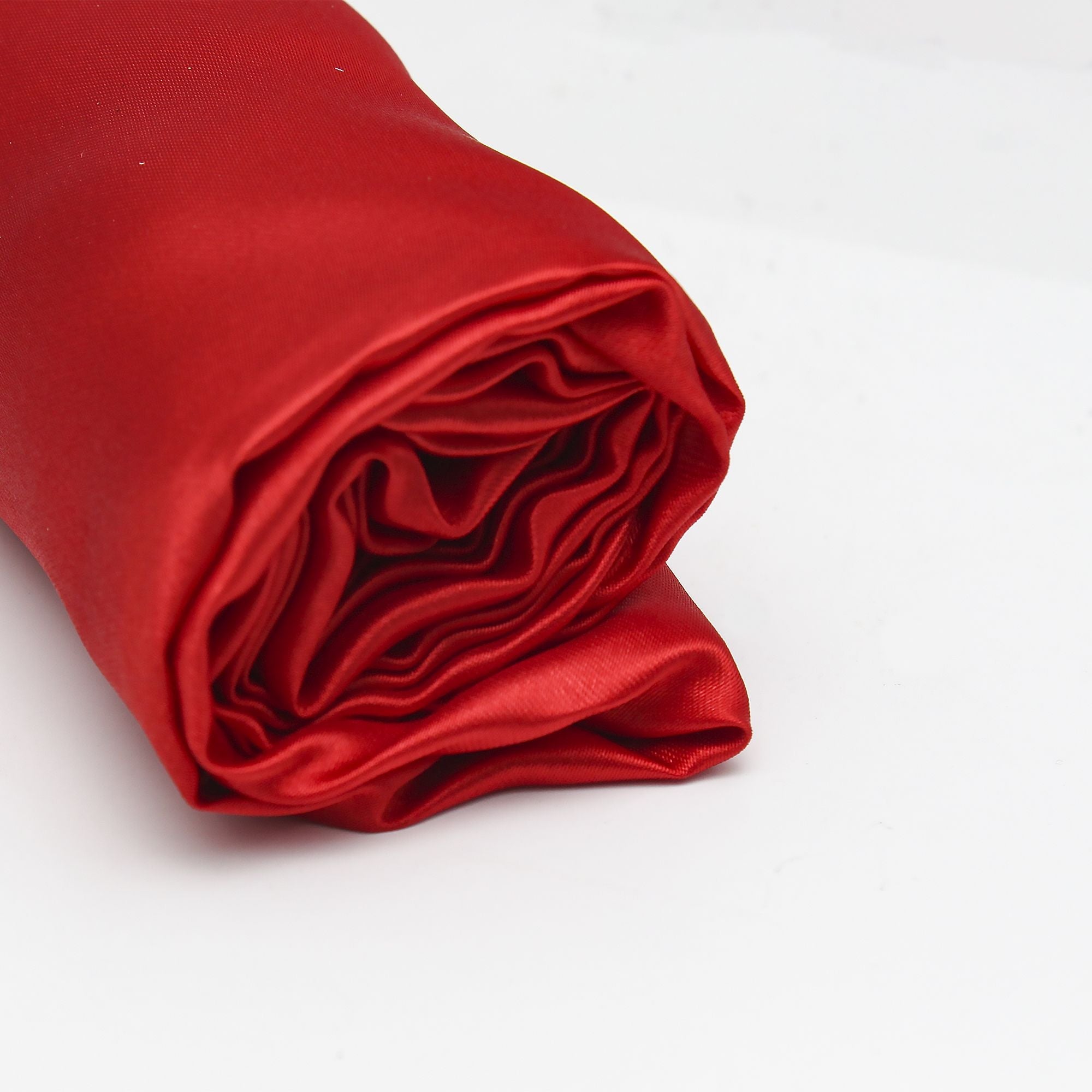 Christmas  Decortive Elements - Satin Fabric, Red, 1m