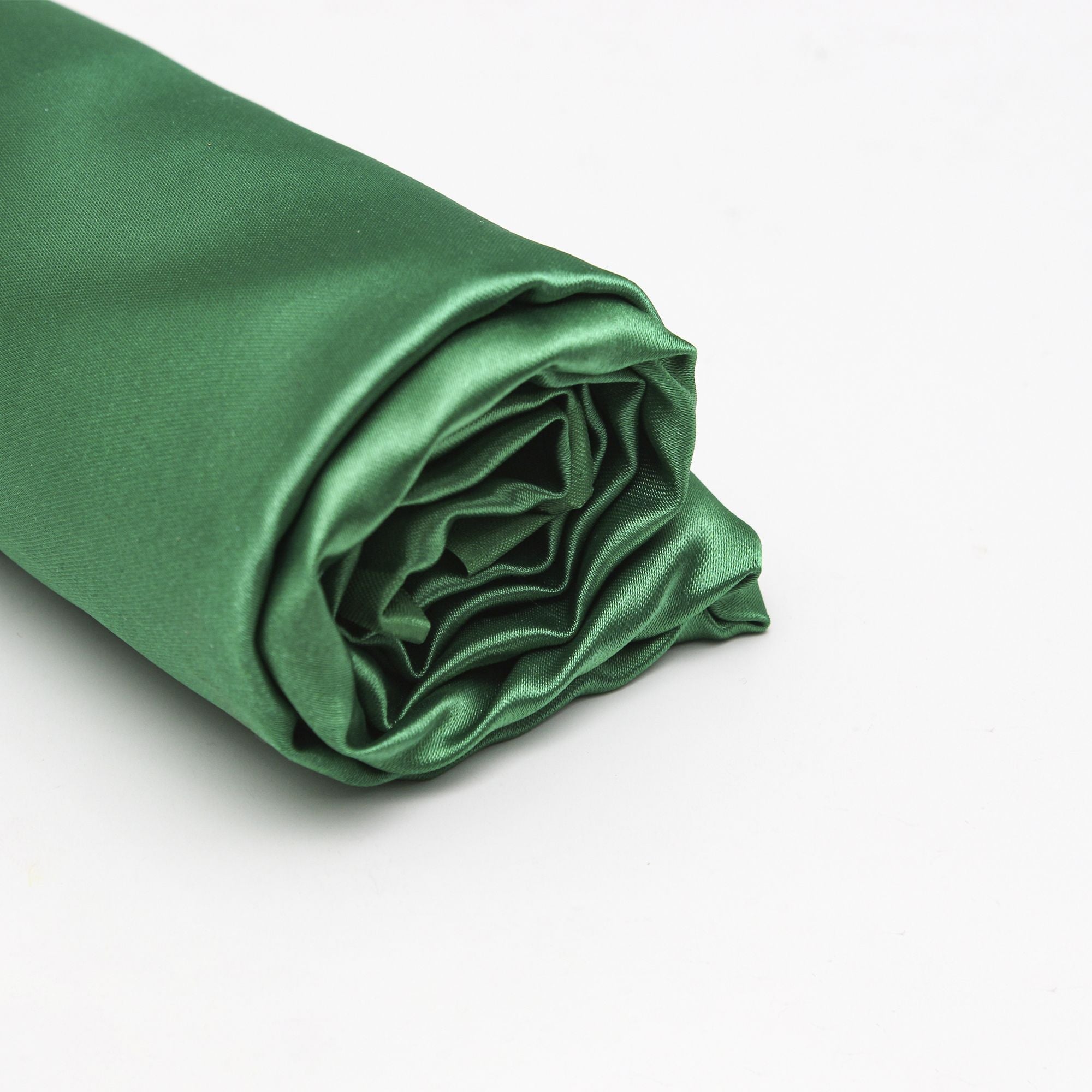 Christmas  Decortive Elements - Satin Fabric, Green, 1m