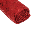 Christmas Decorative Elements - Sequin Fabric, Red, 1m