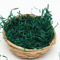Christmas Hand Dyed Basket Filler Wood Wool - Green, 40g
