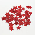 Handmade Christmas Glitter Stars - Scarlet, 10g