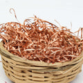 Christmas Hand Dyed Wood Wool - Metallic Copper, 40g