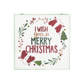 Christmas Home Decor MDF Panel 12mm - Festive Wish, 12 X 12inch, 1pc