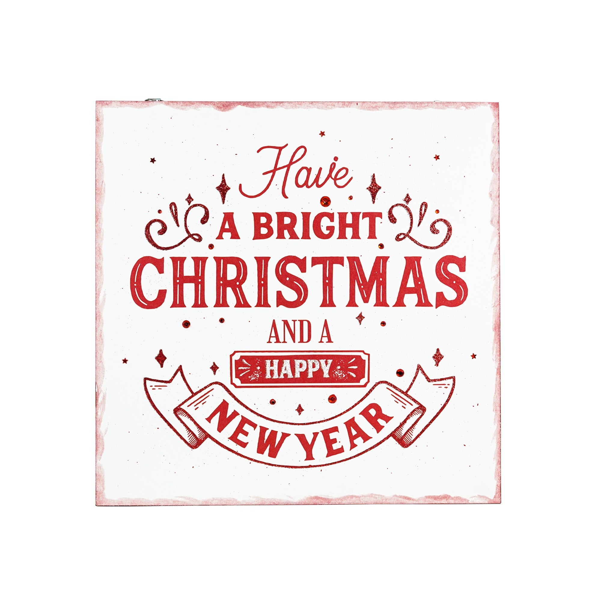 Christmas Home Decor MDF Panel 12mm - Bright Christmas, 12 X 12inch, 1pc