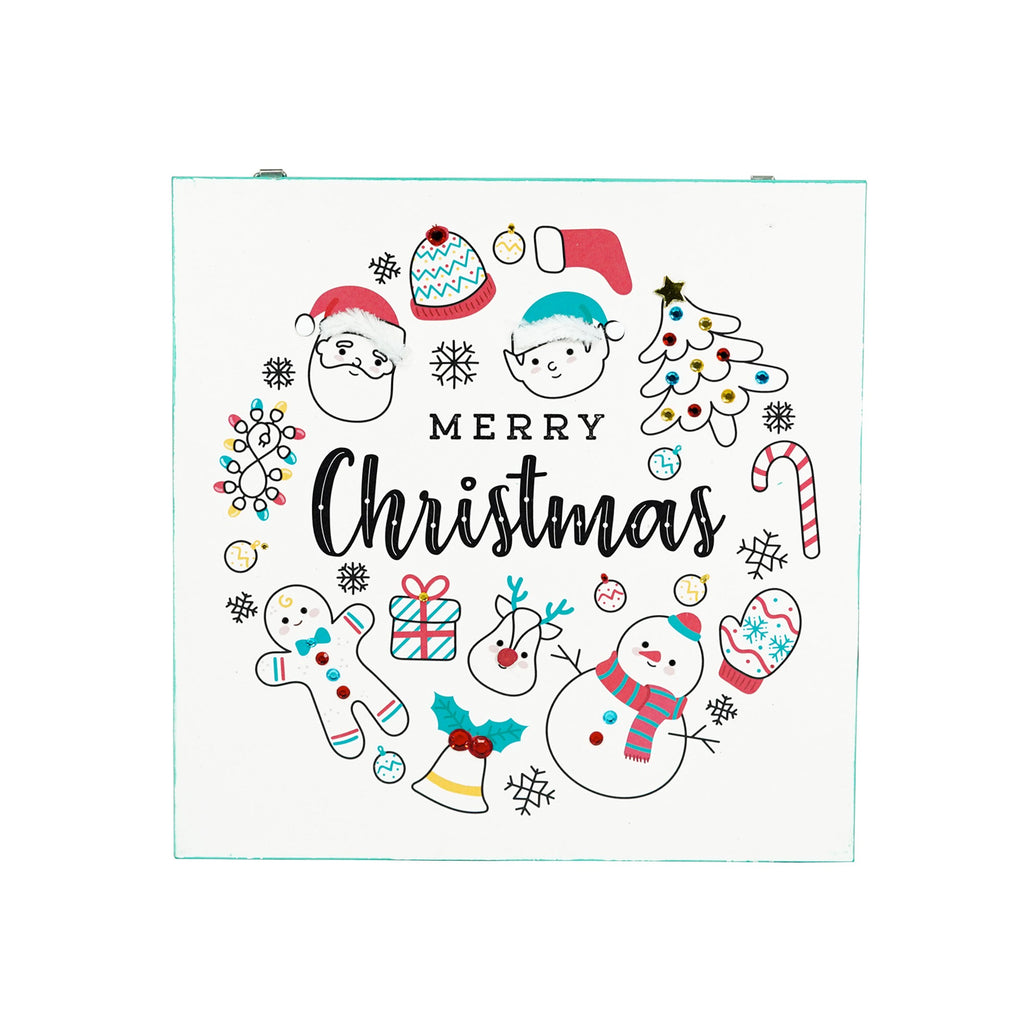 Christmas Home Decor MDF Panel 12mm - Christmas Cheer 12 X 12inch 1pc