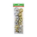 Handmade Christmas Ornaments - Gold & Silver, Assorted
