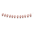 Decorative Christmas Banner - Festive Santa, 12pc
