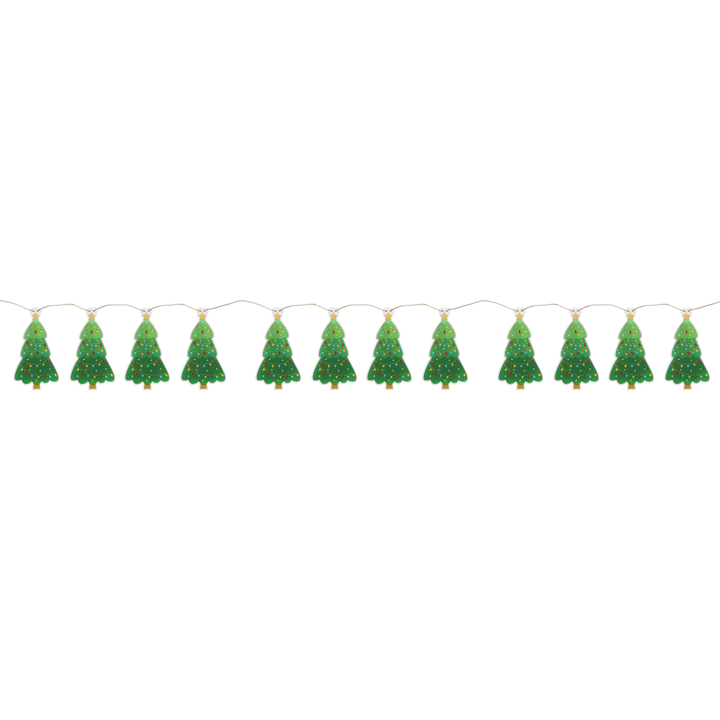 Decorative Christmas Banner - Festive Tree 12pc