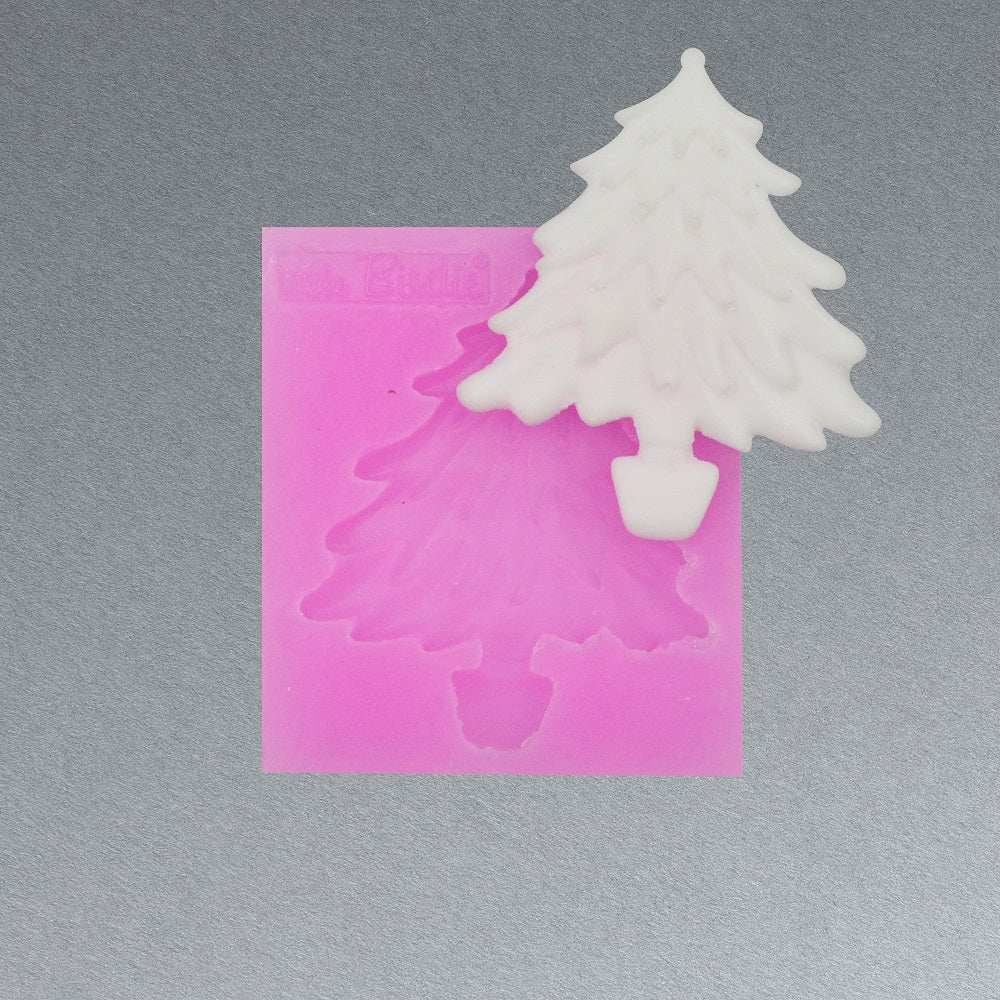 Silicone Mould Christmas Tree - W 2.37 X L 2.67inch, D - 10mm, 1pc