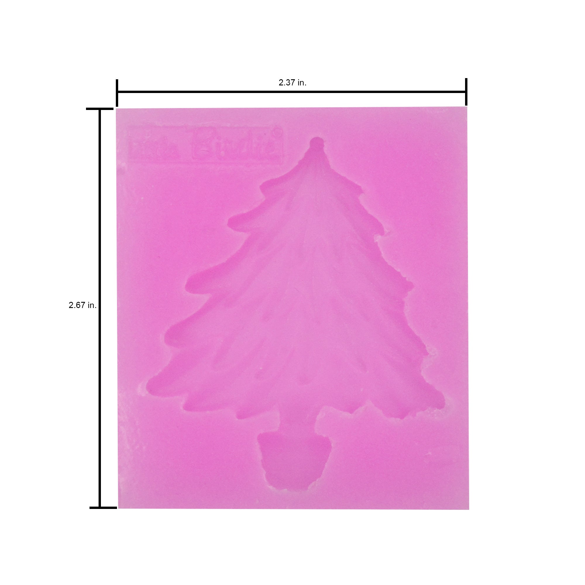 Silicone Mould Christmas Tree - W 2.37 X L 2.67inch, D - 10mm, 1pc