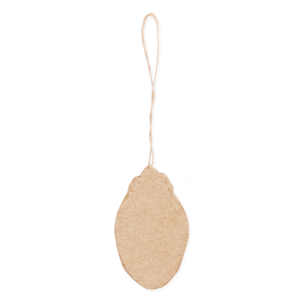 Christmas Paper Mache Hanging Light 6 x 4cm 1pc
