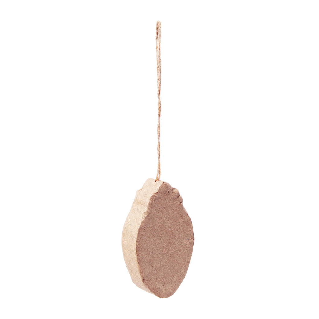 Christmas Paper Mache Hanging Light 6 x 4cm 1pc