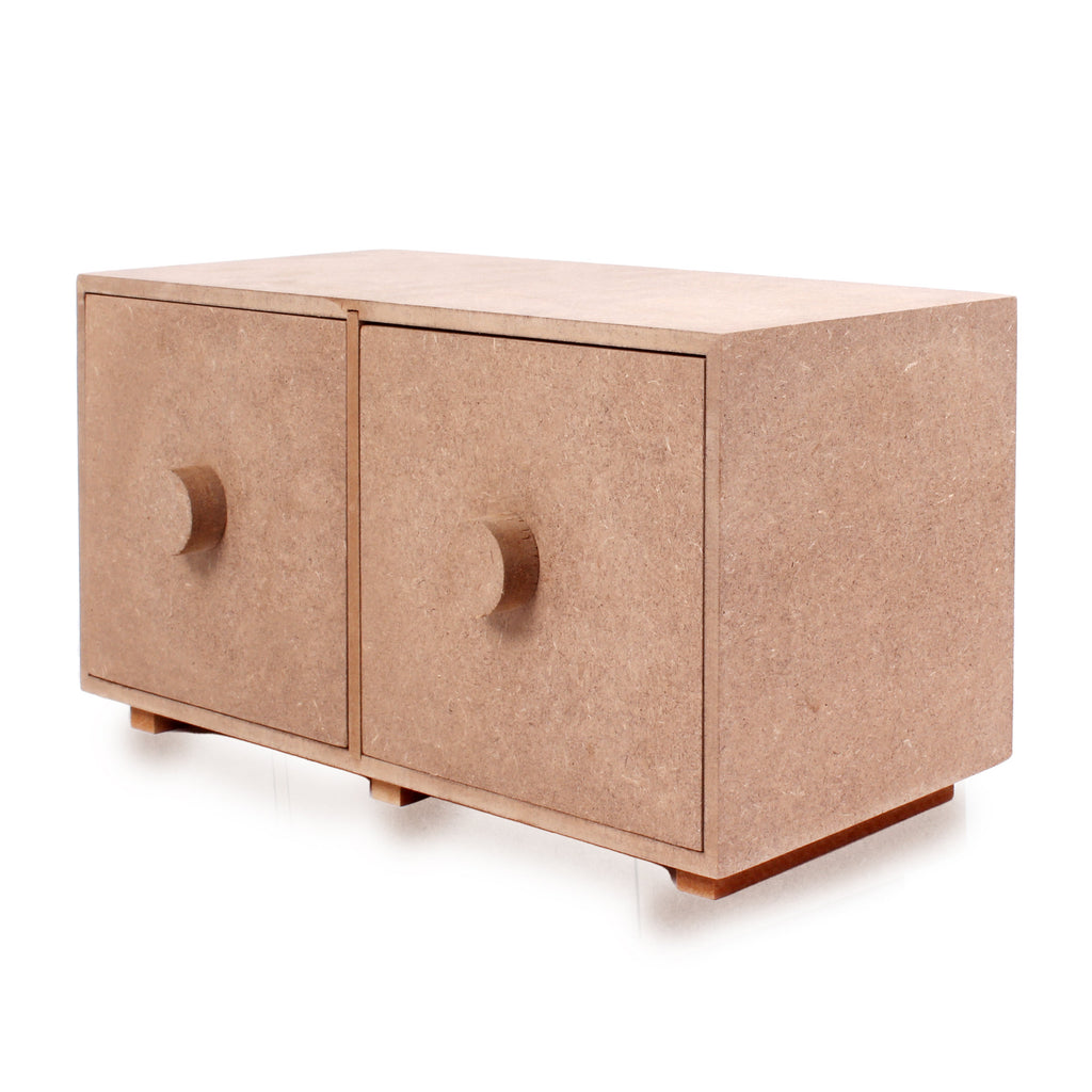 MDF Desk Drawers 2Compartments W12.6 X H5.5 X D4.9Inch 5.5Mm Thick 1Pc Lb