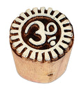 Hand Carved Wooden Printing Block Om 1pc