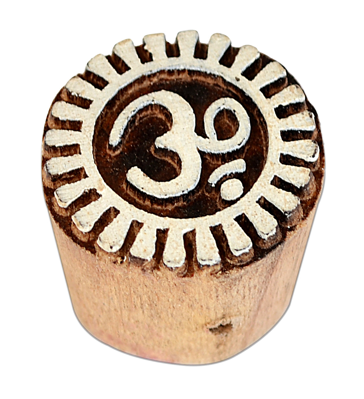 Hand Carved Wooden Printing Block Om 1pc