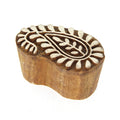 Hand Carved Wooden Printing Block Pretty Paisley 1pc