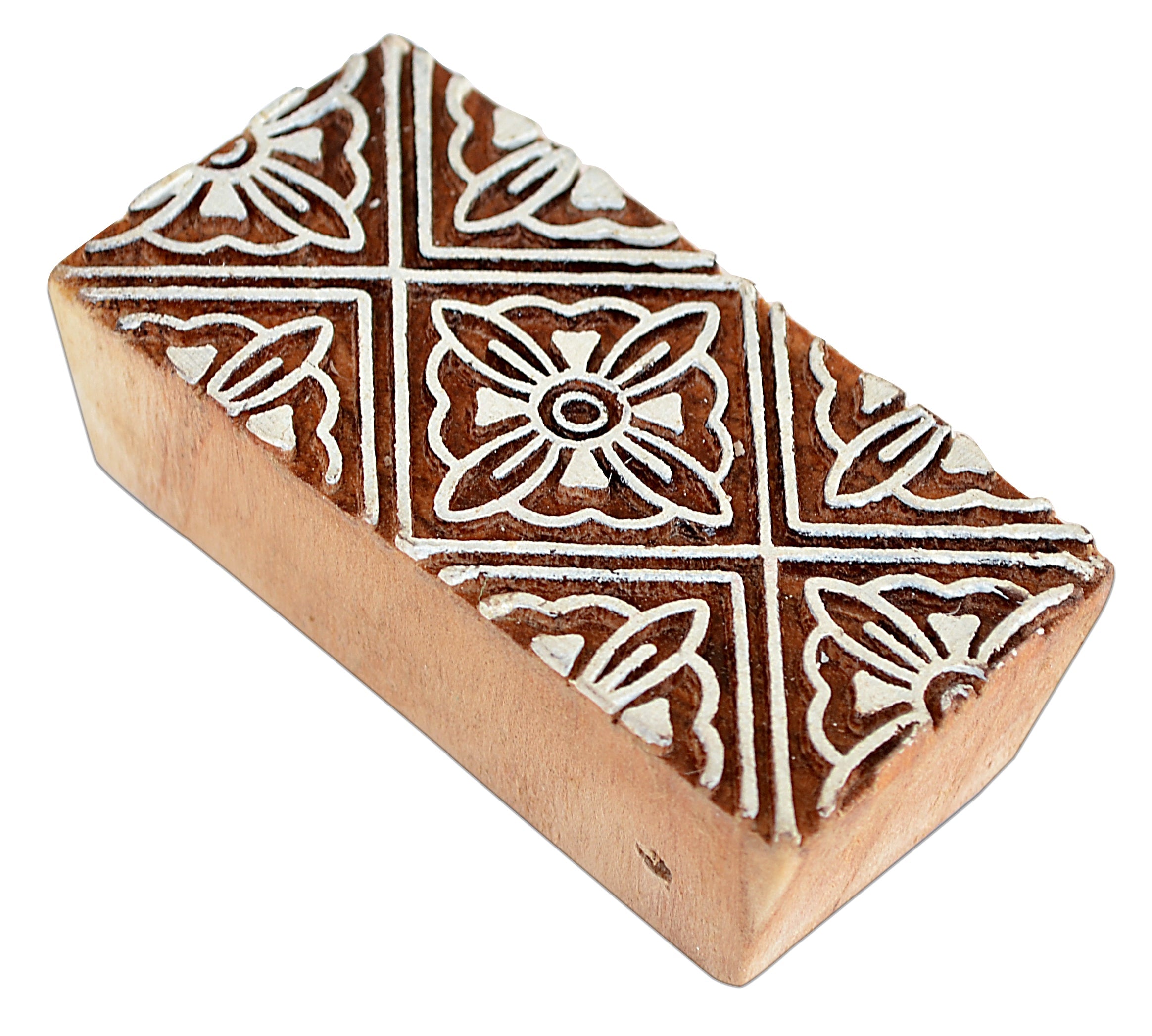 Hand Carved Wooden Printing Block Floriate 1pc