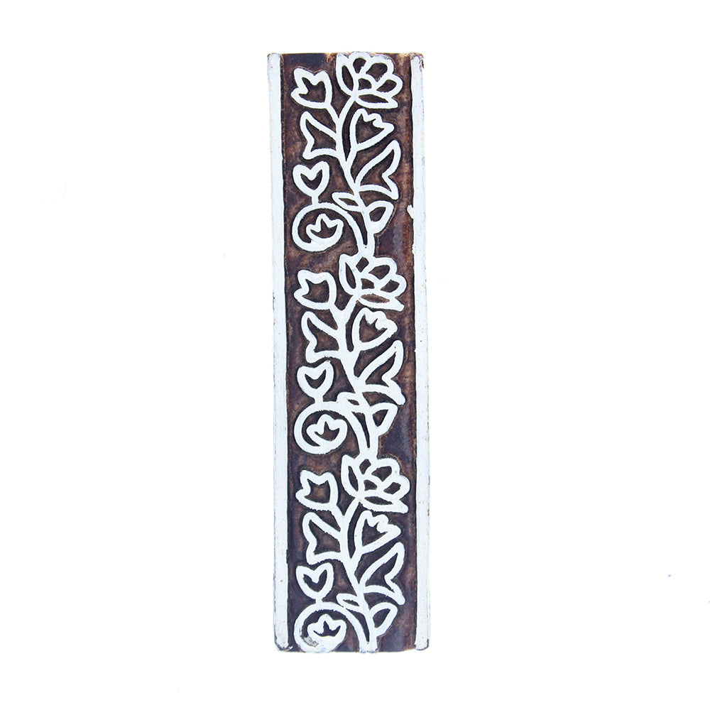 Hand Carved Wooden Printing Block Flowering Wine 1pc