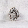 Hand Carved Wooden Printing Block Pretty Peacock W 2inch X L 2.5inch 1pc