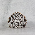 Hand Carved Wooden Printing Block Peacock Duo W 2.5inch X L 2inch 1pc
