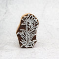 Hand Carved Wooden Printing Block Lily Bloom W 1inch X L 2inch 1pc