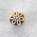 Hand Carved Wooden Printing Block Flower W 1inch X L 1inch 1pc