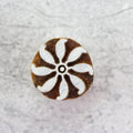 Hand Carved Wooden Printing Block Jasmine W 1inch X L 1inch 1pc