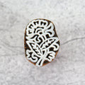 Hand Carved Wooden Printing Block Meadow Flower W 1inch X L 1inch 1pc
