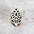Hand Carved Wooden Printing Block Meadow Bud W 1inch X L 1inch 1pc