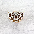 Hand Carved Wooden Printing Block Cute Butterfly W 1inch X L 1inch 1pc