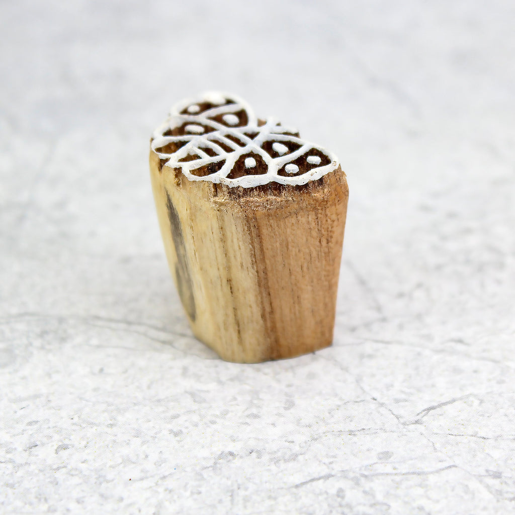 Hand Carved Wooden Printing Block Cute Butterfly W 1inch X L 1inch 1pc