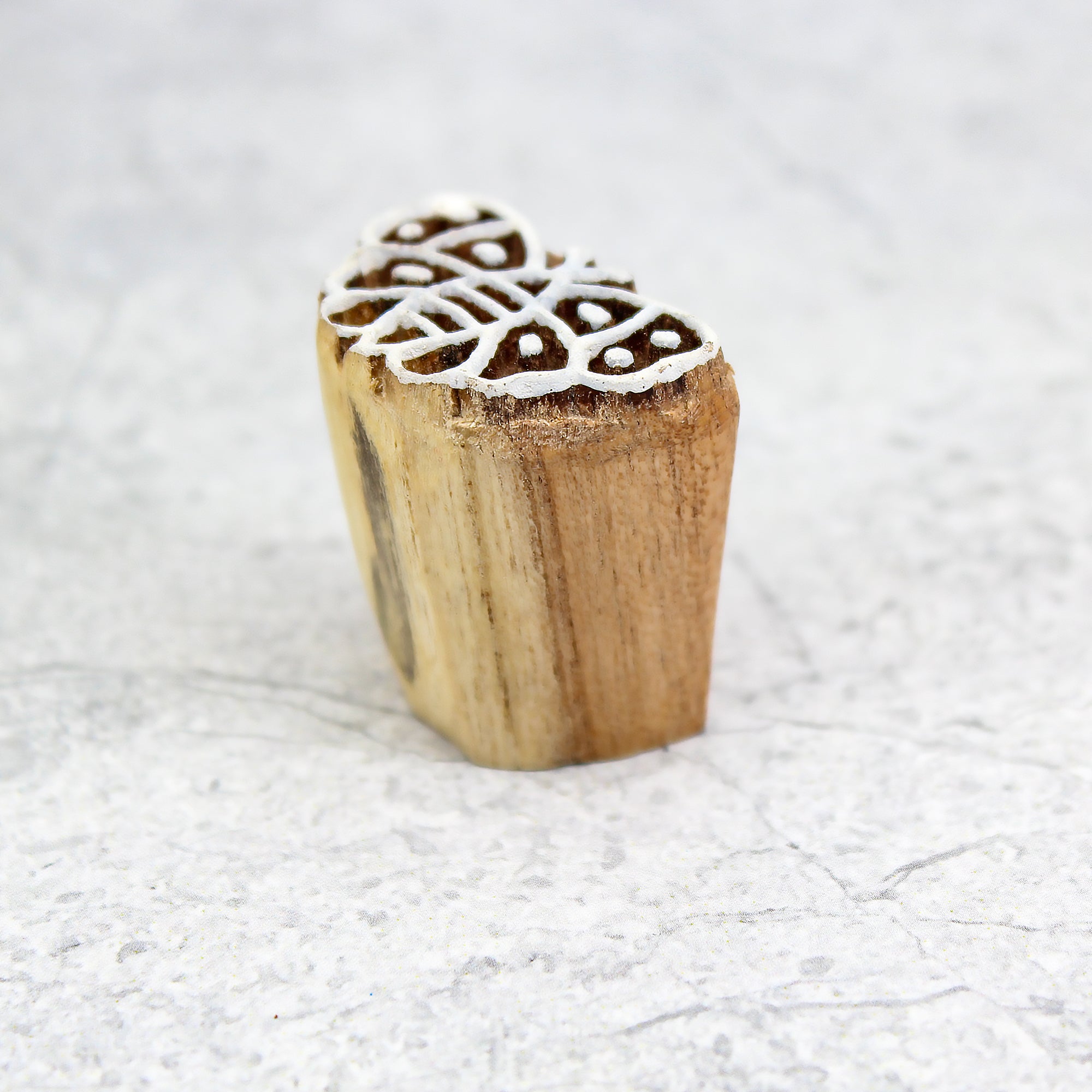 Hand Carved Wooden Printing Block Cute Butterfly W 1inch X L 1inch 1pc