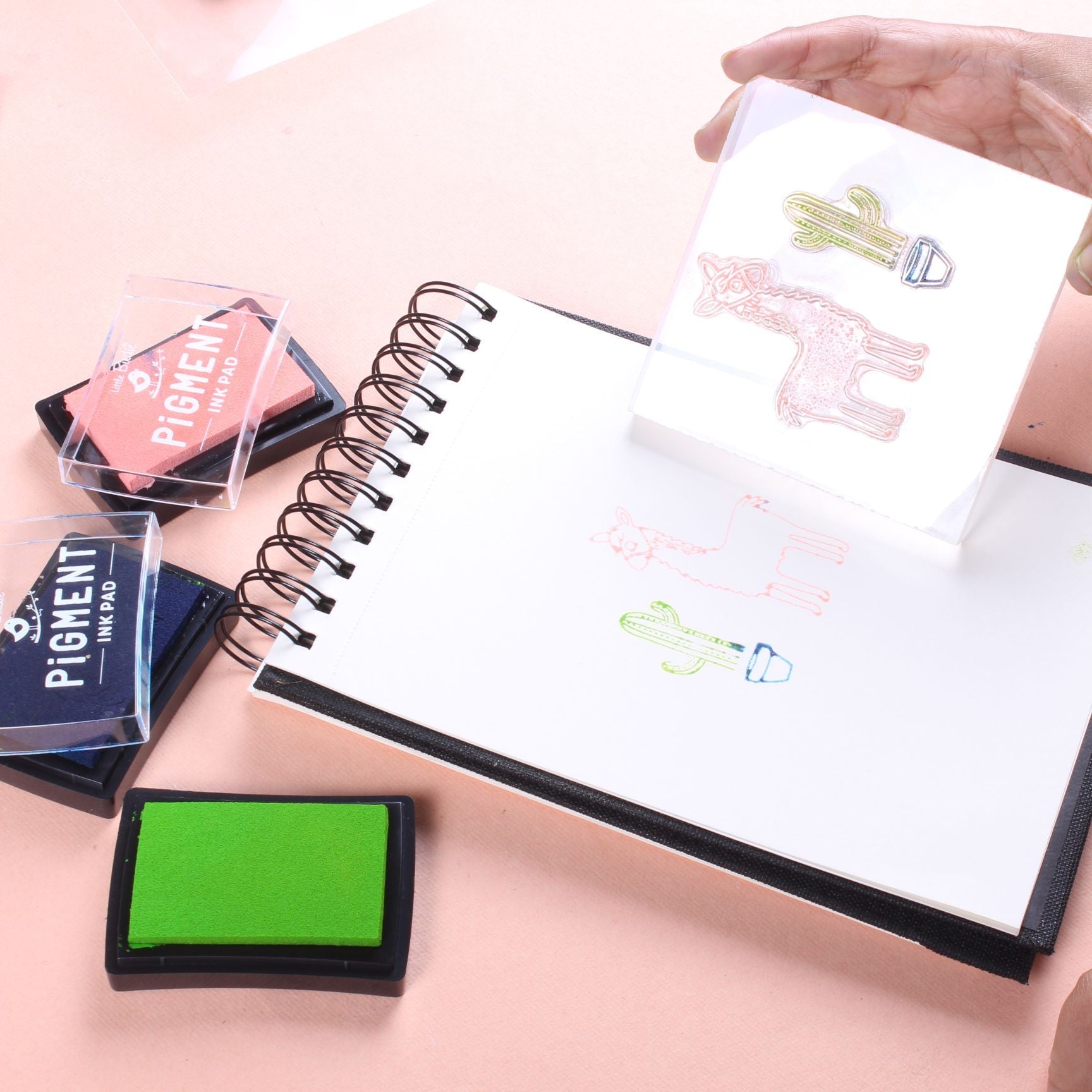 Acrylic Stamping Block 10mm 4inch X 4 inch Clear 1 pc