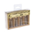 Little Birdie Glass Container with Cork Lid - 5ml, 4Pc