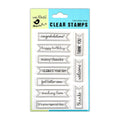 Clear Stamp Greeting Bulletin 4.5Inch X 6.5Inch 10Pc