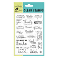 Clear Stamps Thankful 4.5Inch X 6.5Inch 21Pc