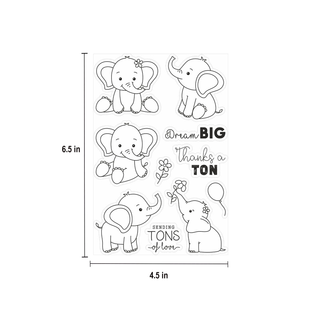 Clear Stamp 4Inch X 6Inch Tons Of Fun 10Pc