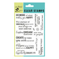 Clear Stamp 4Inch X 6Inch Be Happy 13Pc