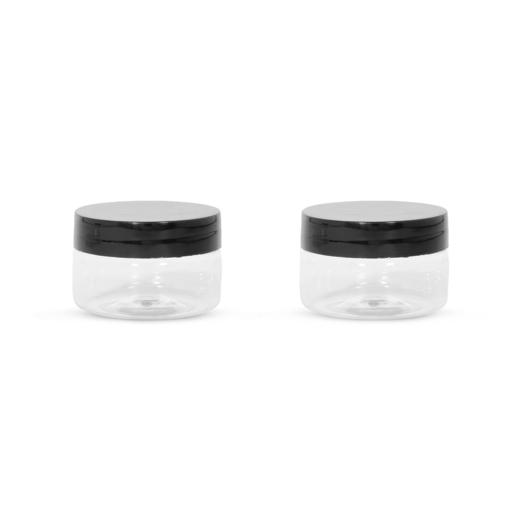 Clear Container Round Jar 50Ml 2Pcs