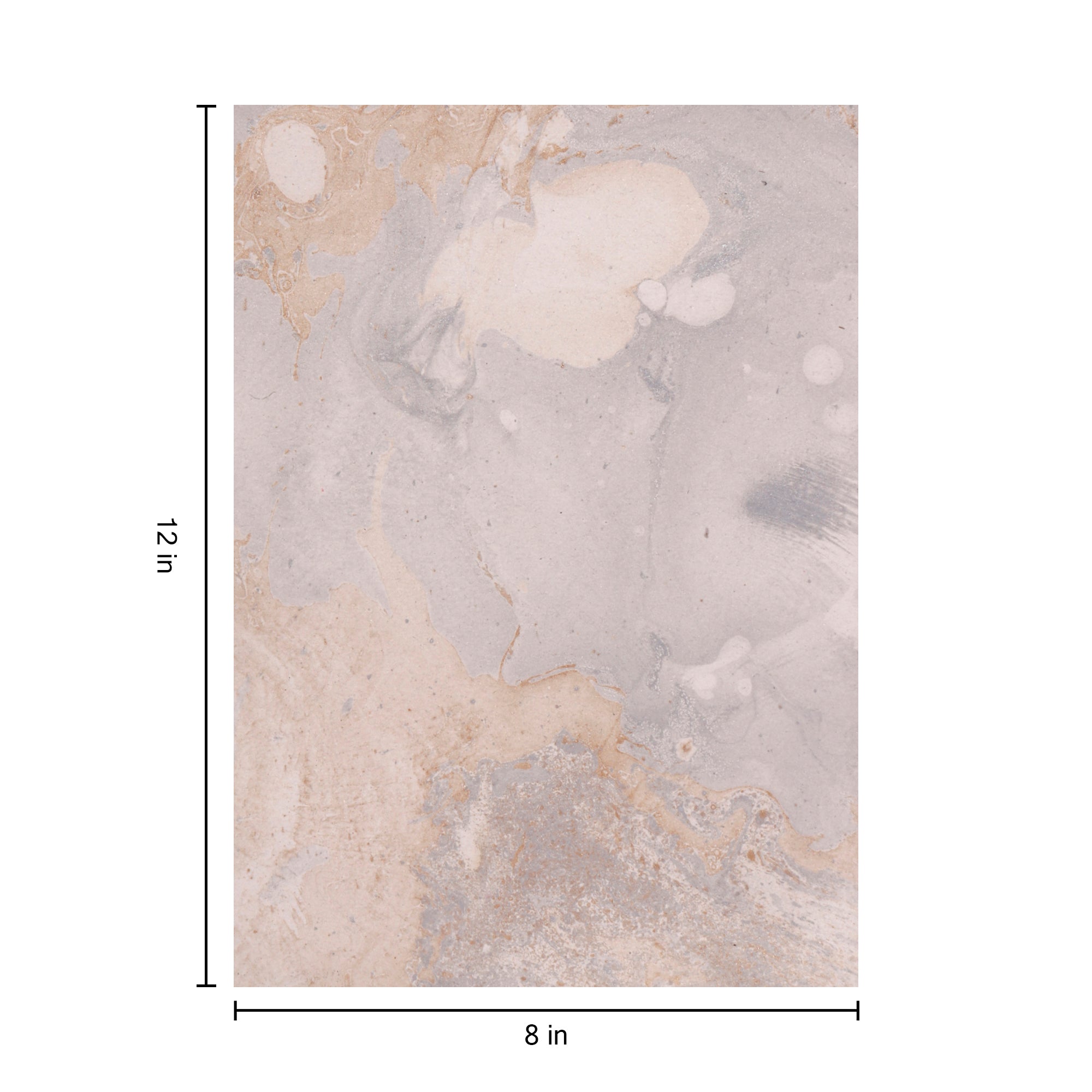 Marbled Paper Metallic Montage A4 1Sheet Lb