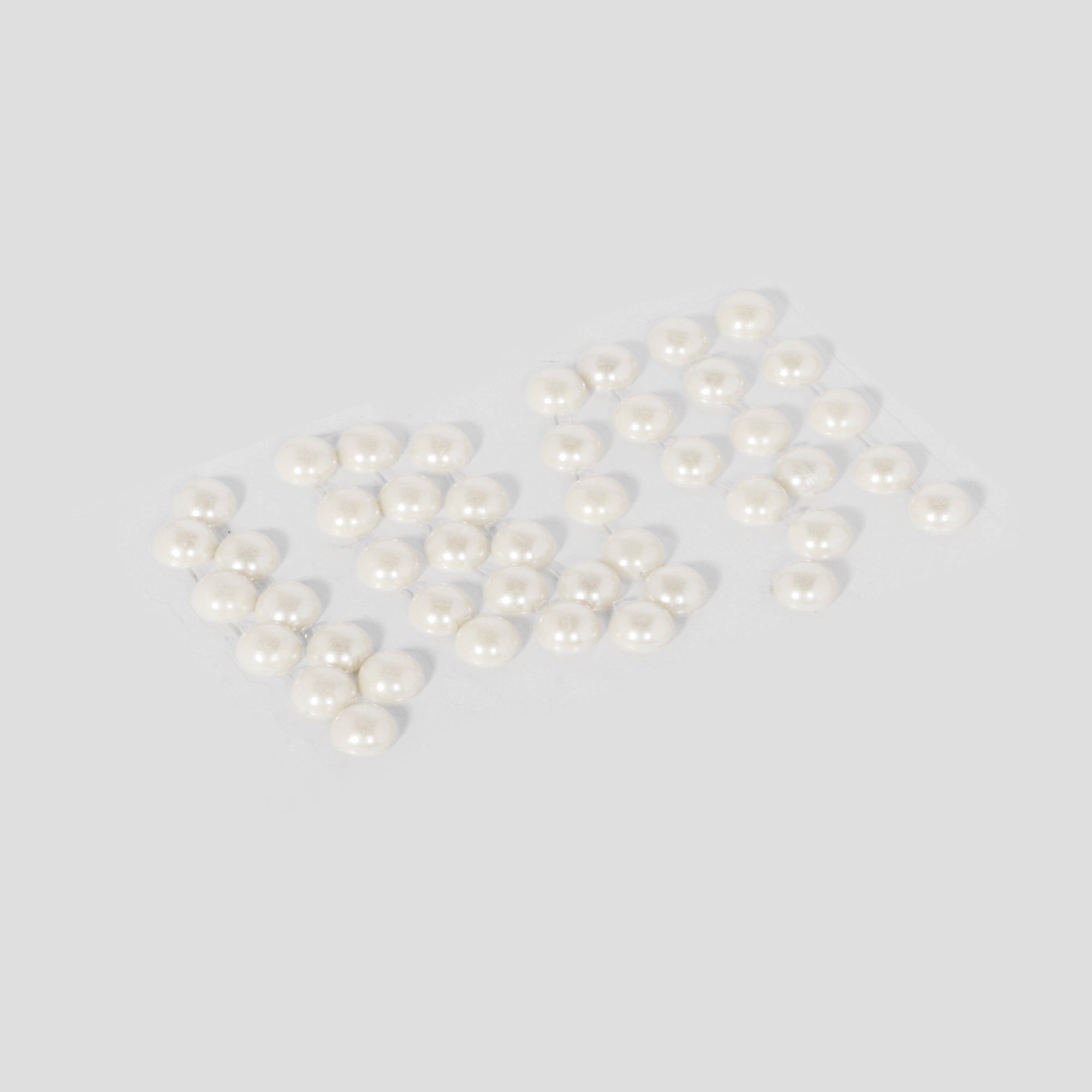 Plastic Half Pearl 12Mm 9Strips 45Pcs Cream 1Pk