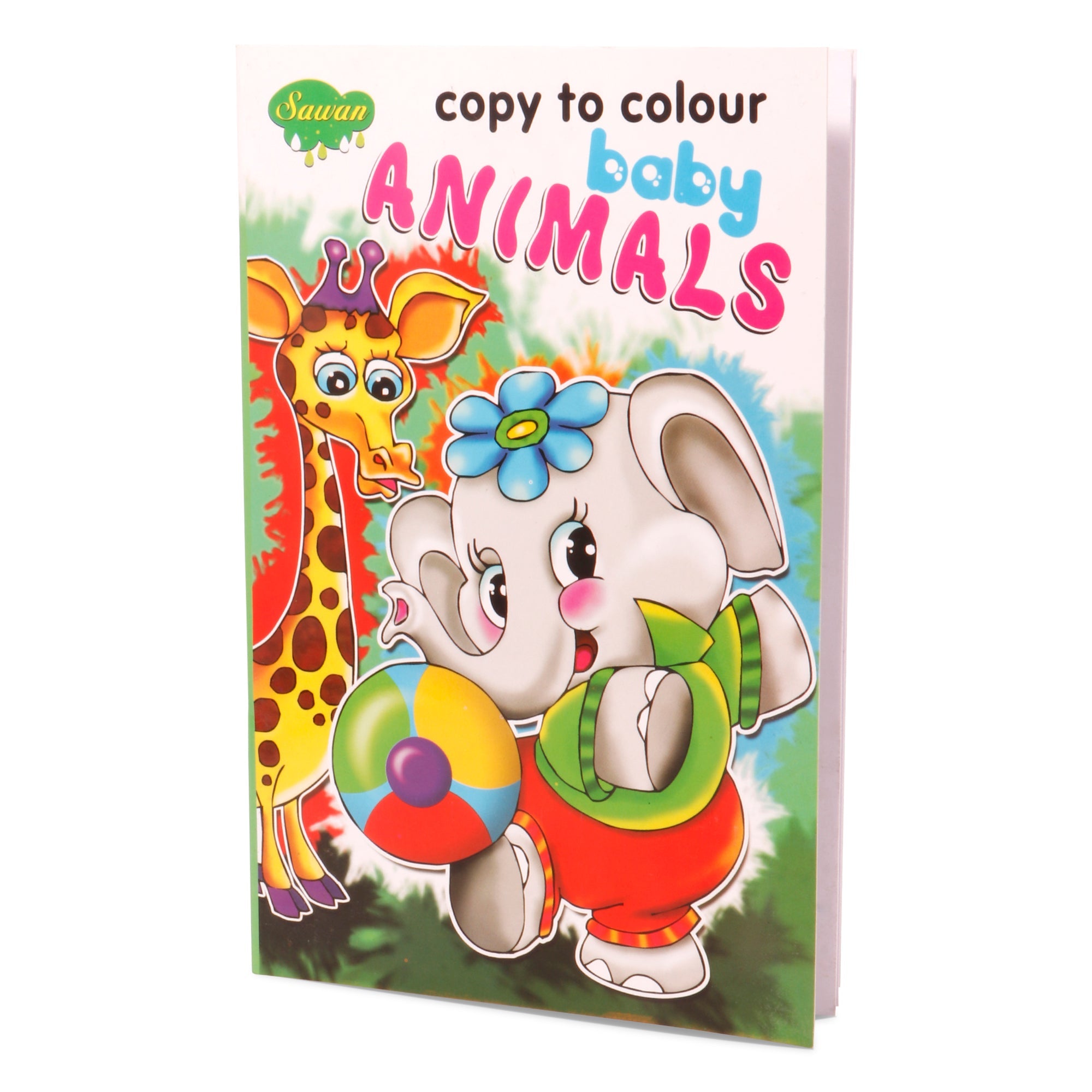 Copy To Colour Baby Animals