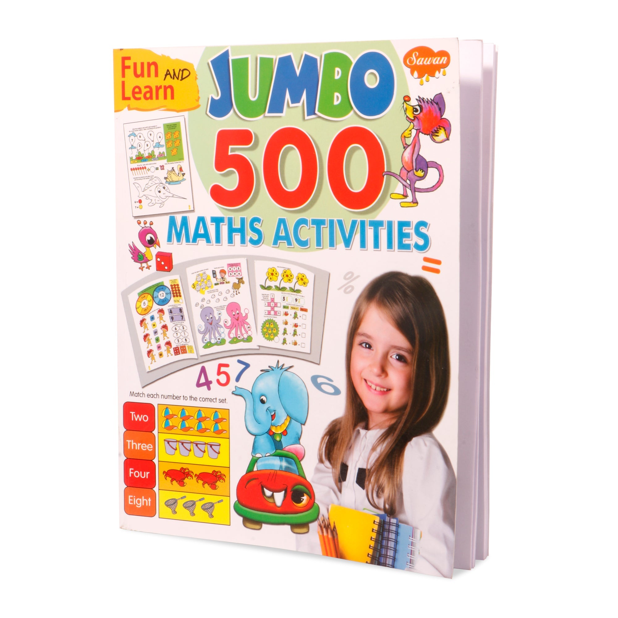 Fun And Learn Jumbo 500 Maths Activities 1Book
