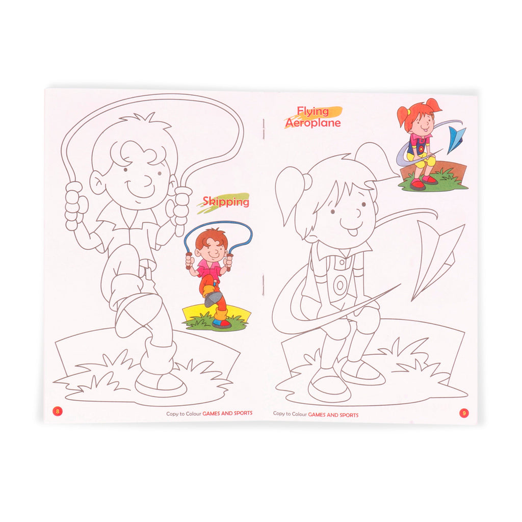 Copy To Colour Games & Sports 1Book