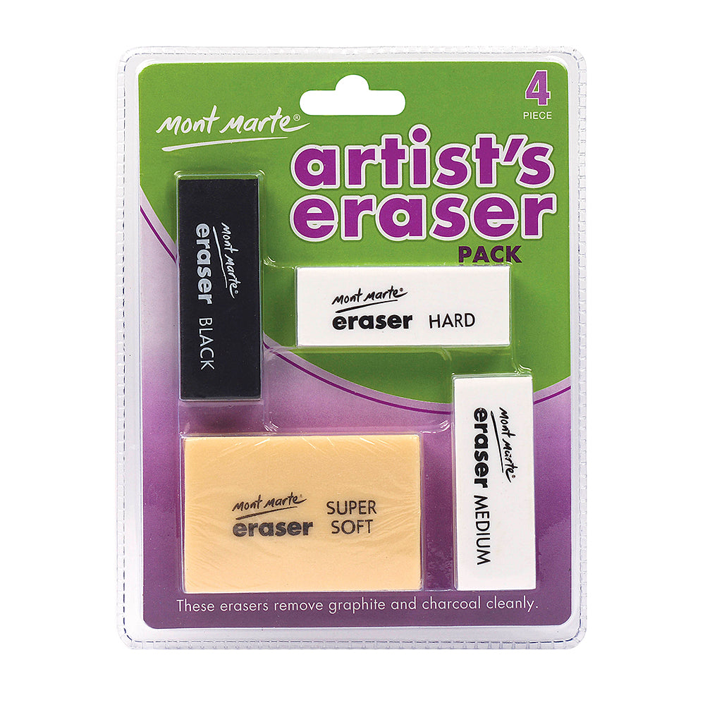 Artists Eraser Pack Maxx0005 4Pcs Pbic Mm