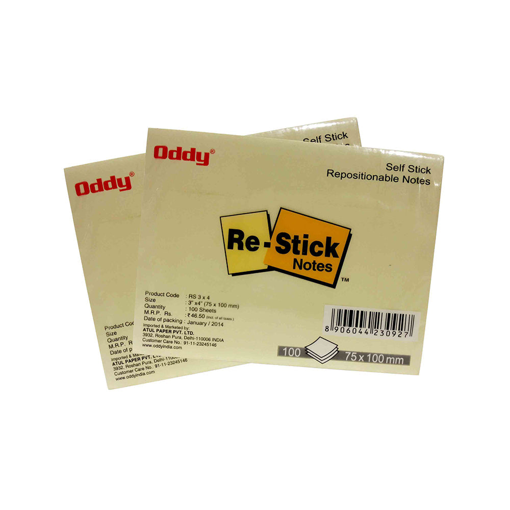 Self Stick Repositionable Notes - 100 sheets