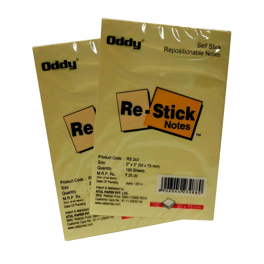Re-Stick Notes -100 sheets