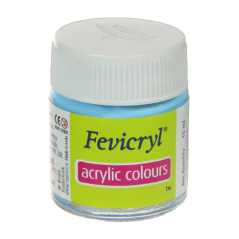 Fevicryl Acrylic Colours Sky Blue 15Ml Bottle